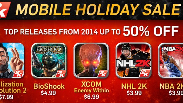 2K’s Mobile Holiday Sale Kicks Off Tomorrow
