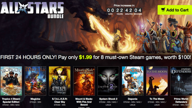 Bundle Stars offers 8 great game for $1.99