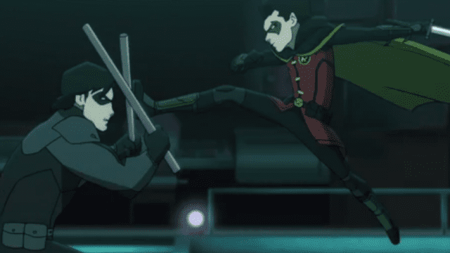 See Nightwing square off against Damian in this clip for the upcoming Batman Vs. Robin