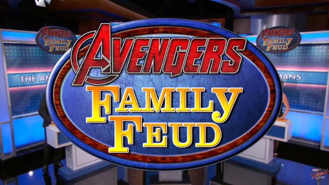 The Avengers cast plays Family Feud on Jimmy Kimmel Live!