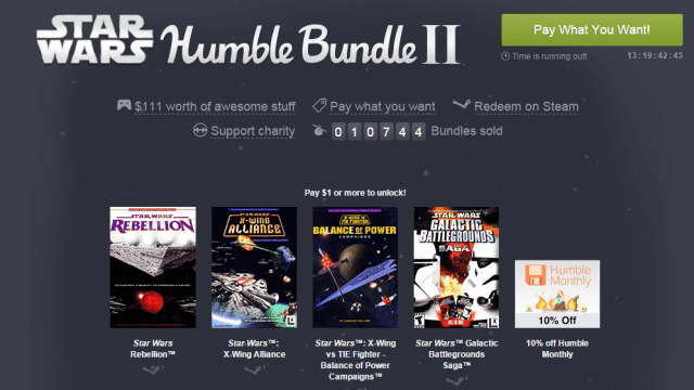 Take to the stars with the Star Wars Humble Bundle 2