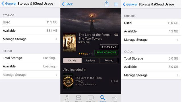 Need More Space On Your iPhone? Just Try & Rent Lord of the Rings!