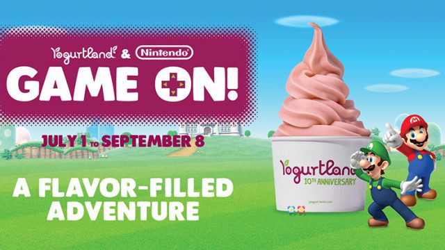 It’s “Game On!” with Nintendo Treats at Yogurtland Stores this Summer
