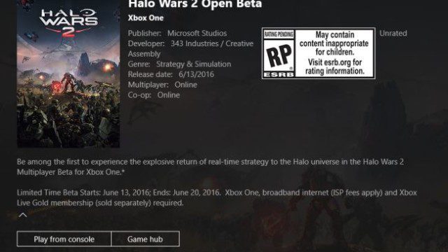 Halo Wars 2 Open Beta Starts Monday