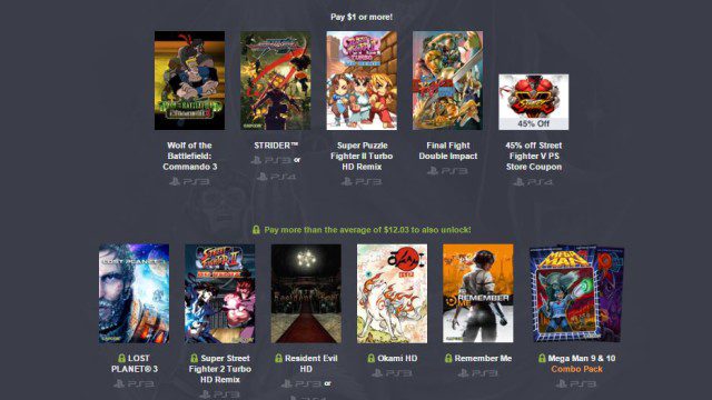 Humble Bundle Adds PS3 & PS4 To The Mix In The Capcom Bundle
