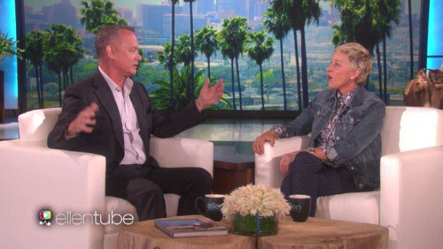 Tom Hanks and Ellen have Woody and Dory meet