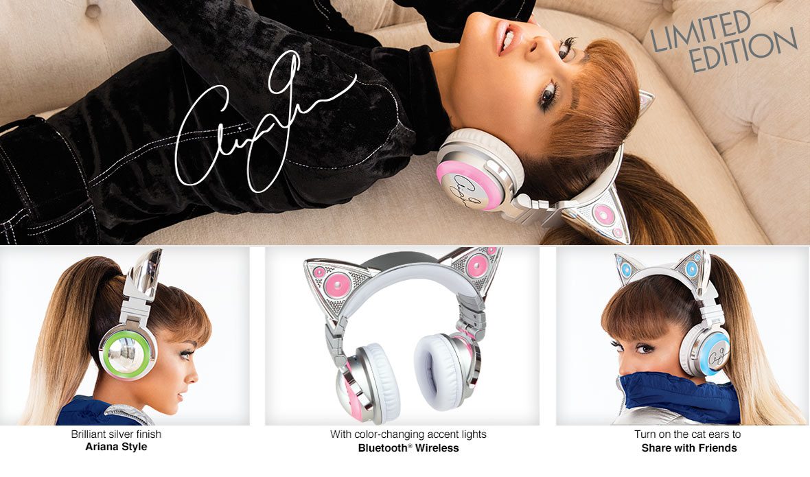 Ariana Grande Teams Up with Brookstone to Release Her Own Wi