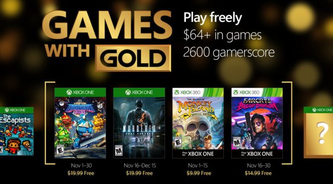 Games with Gold November 2016