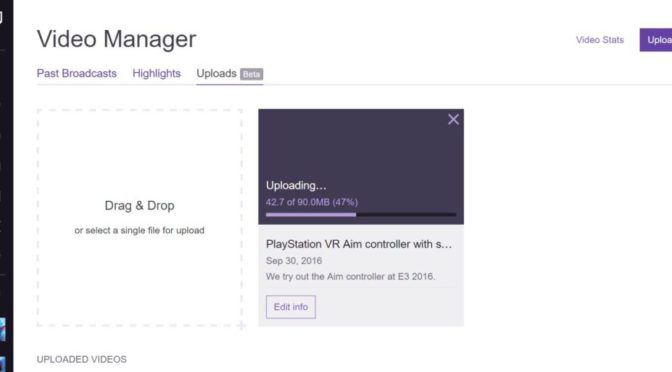 Twitch takes aim at YouTube by now allowing video uploads