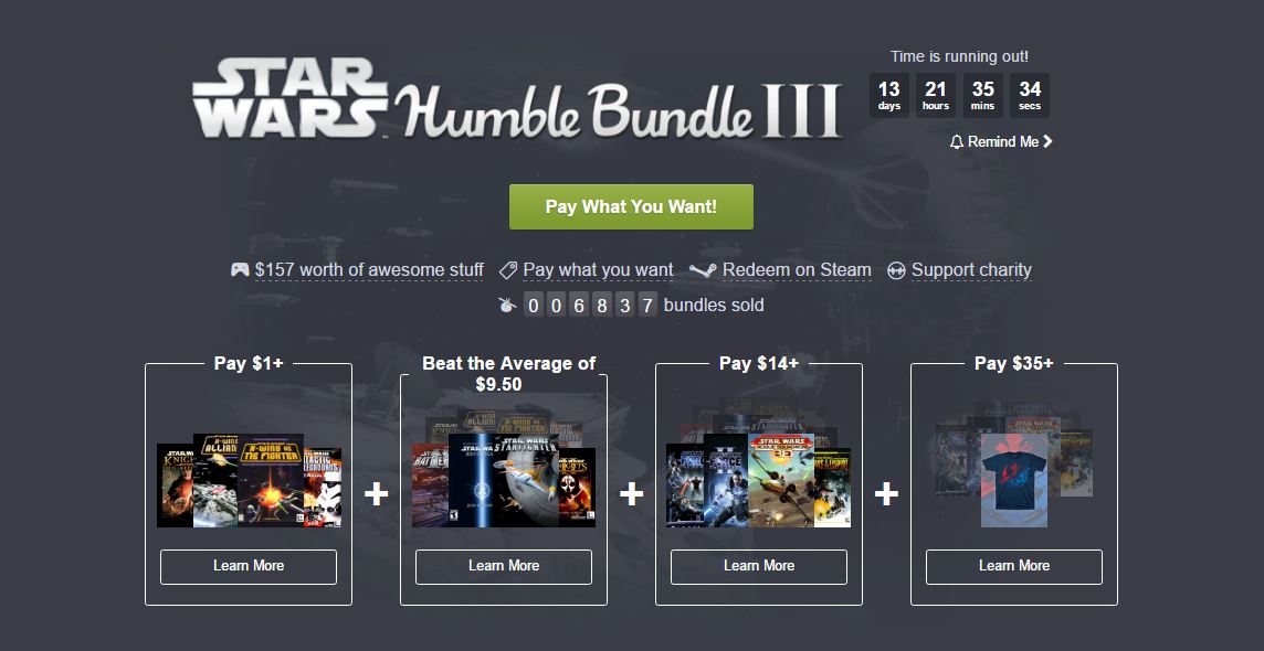 The Star Wars Humble Bundle III is here!