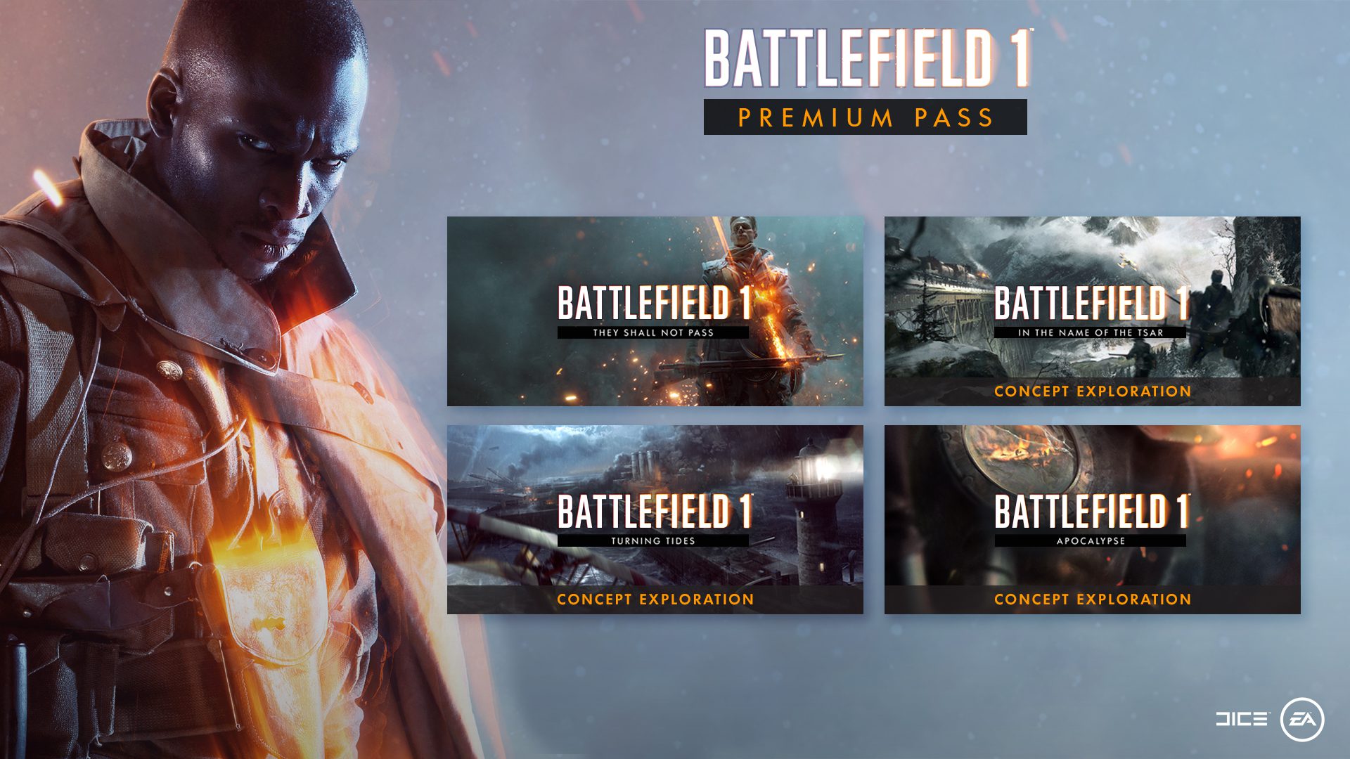 Battlefield 1 Premium Pass owners getting four new expansion packs