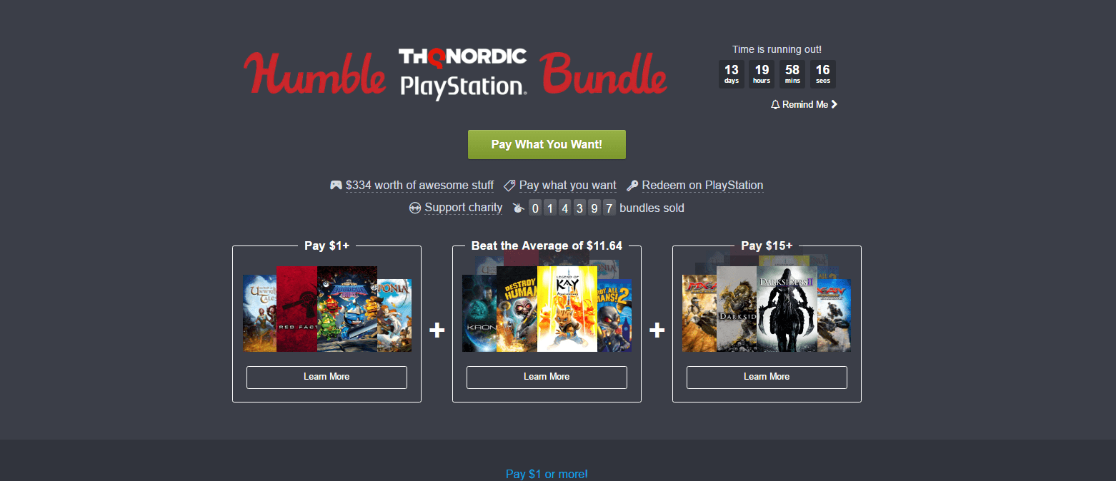 The Humble THQ Nordic PlayStation 3 & 4 Bundle Is Here