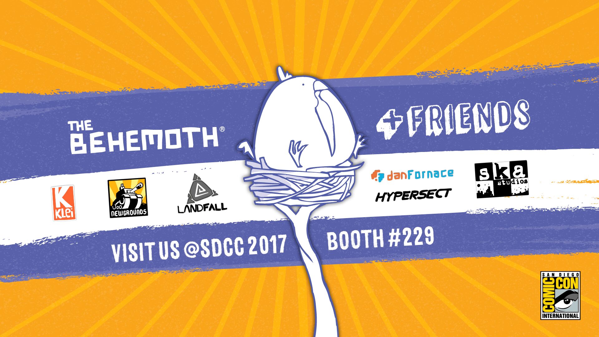The first ever “The Behemoth + Friends” booth at San Diego Comic Con International