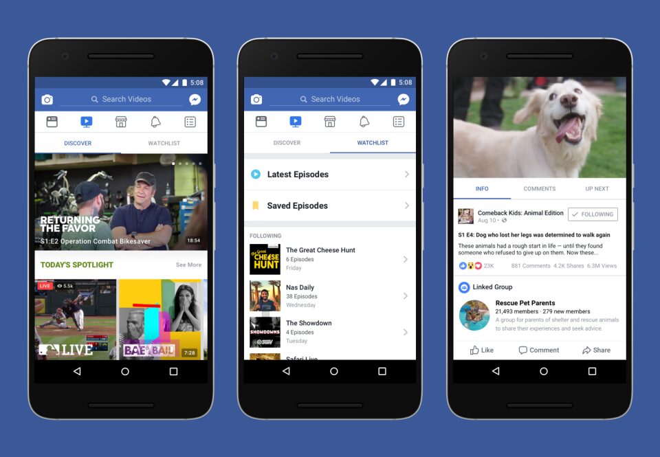Facebook Taking a Run at YouTube with Watch