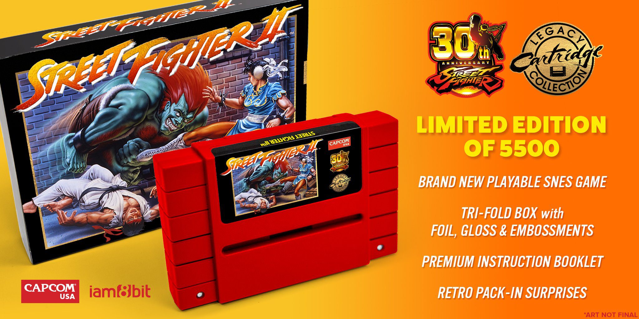 Street Fighter’s 30th Anniversary Limited Edition Street Fighter II Cartridge