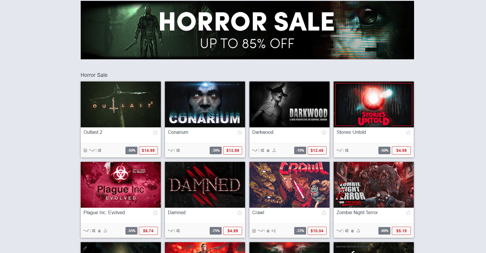 Humble Bundle Horror Sale is Running Right Now
