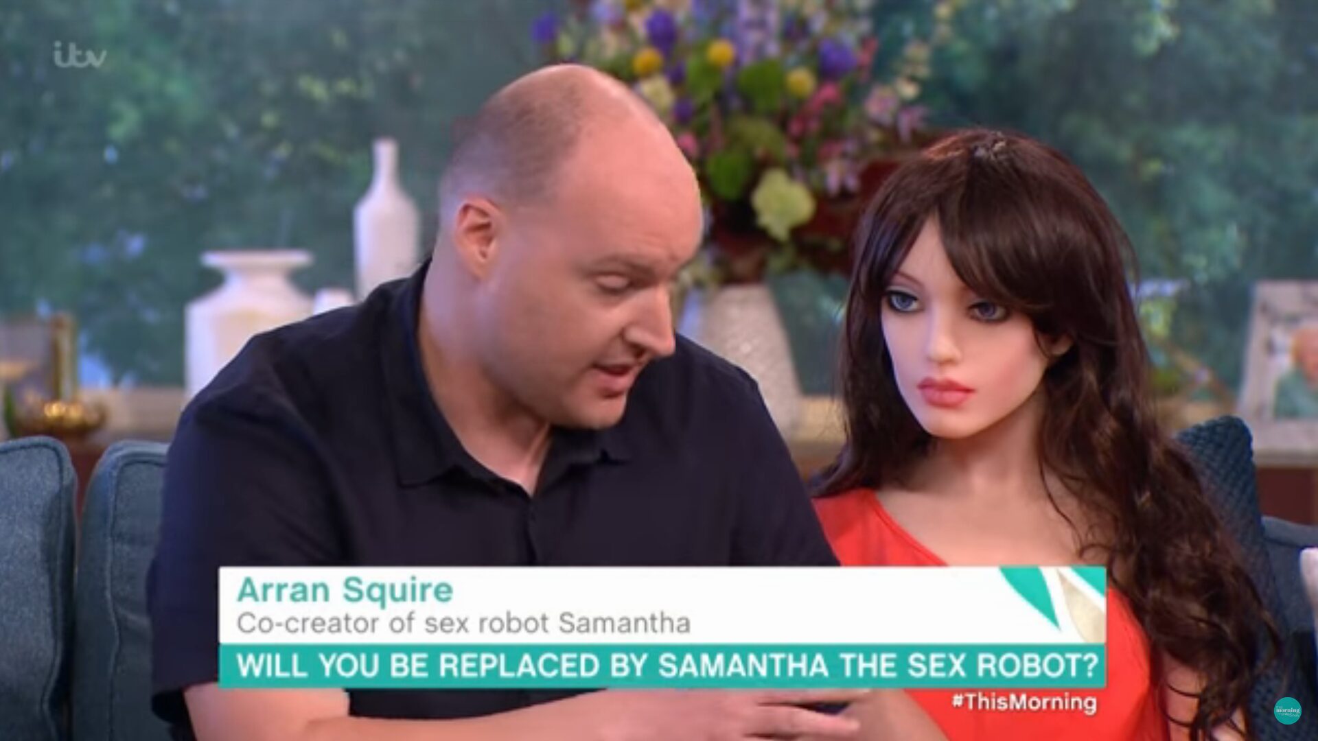 Man Tries to Sell Morning Talk Show on Smart Sex Doll