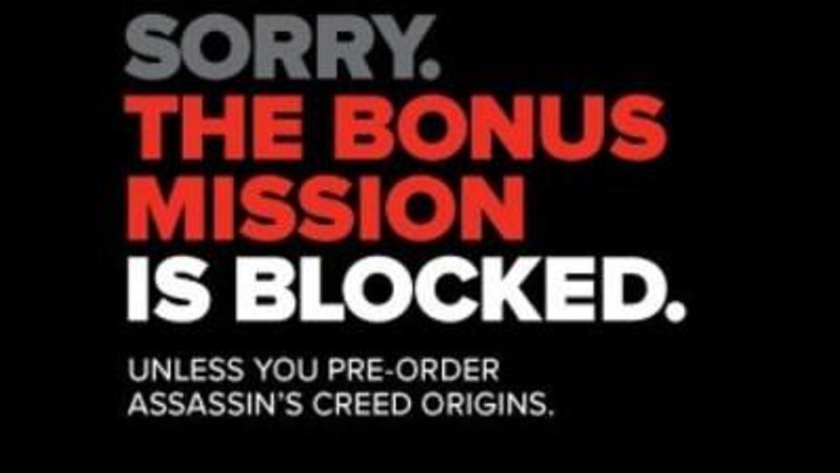 GameStop Lets you Know that the Bonus Mission is Blocked in Assassin’s Creed Origins