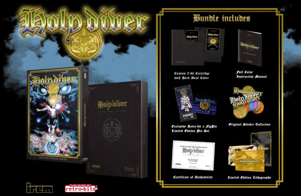 Retro-bit to publish unreleased NES title Holy Diver