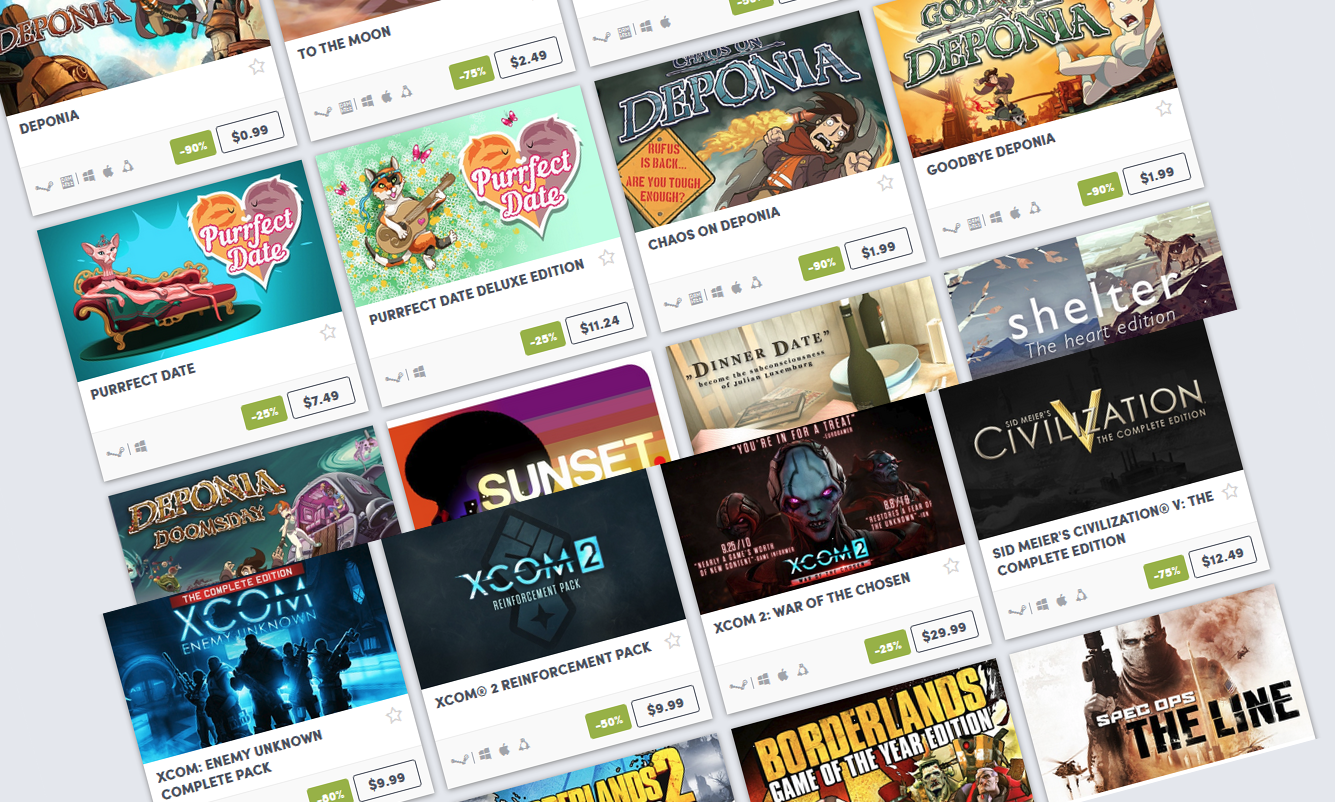 Humble Bundle Store Valentines and 2K Sales