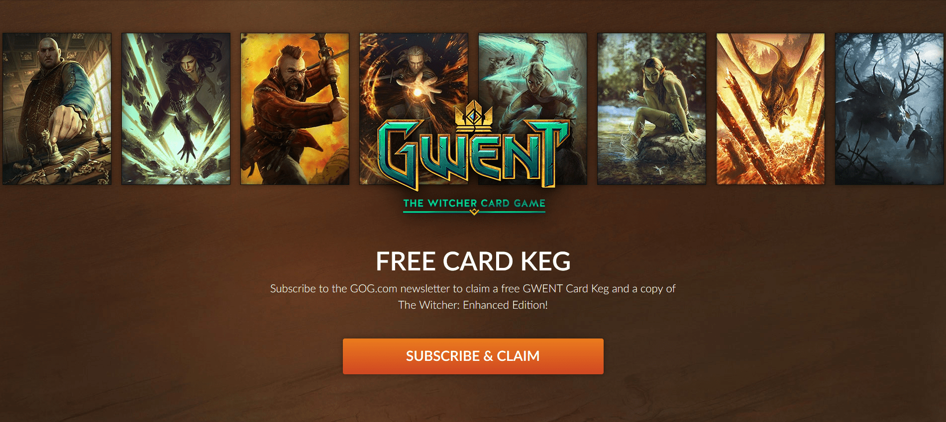 Get GWENT Card Keg and The Witcher: Enhanced Edition Free