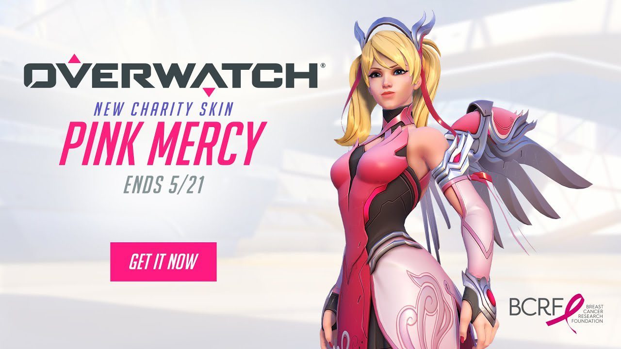 Overwatch: Pink Mercy Skin for Breast Cancer Research