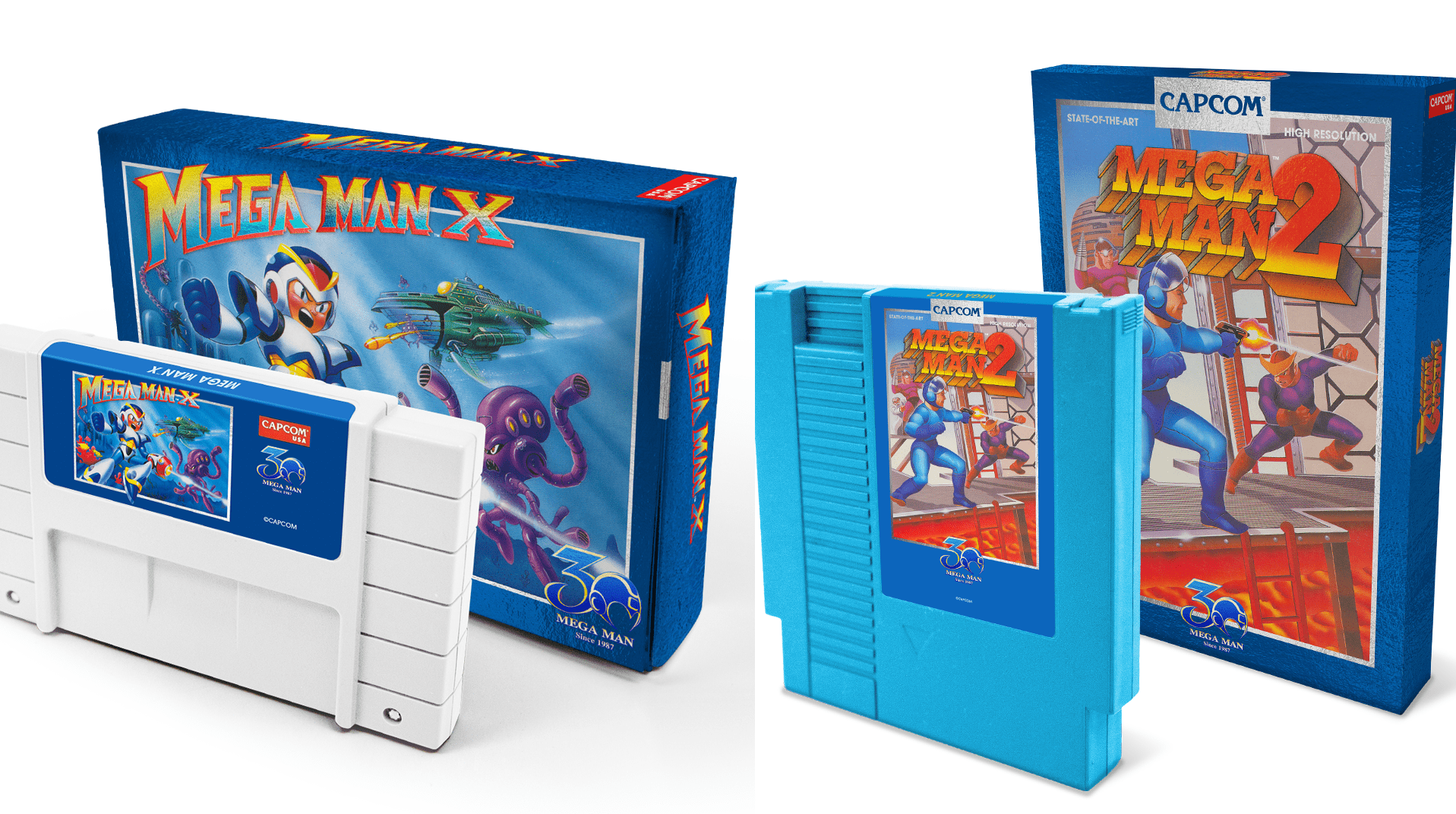 Mega Man 2 and Mega Man X getting 30th anniversary cartridges