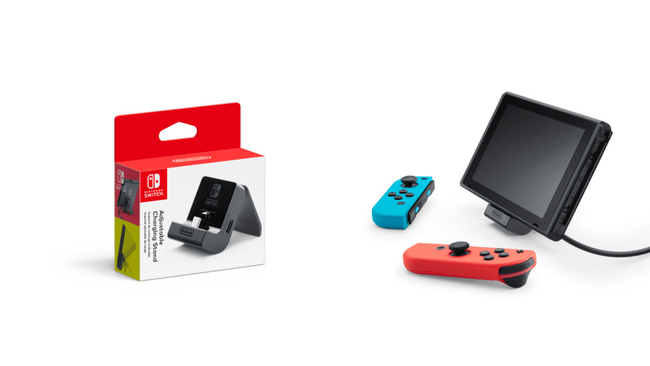 Official Adjustable Charging Stand for Nintendo Switch Announced