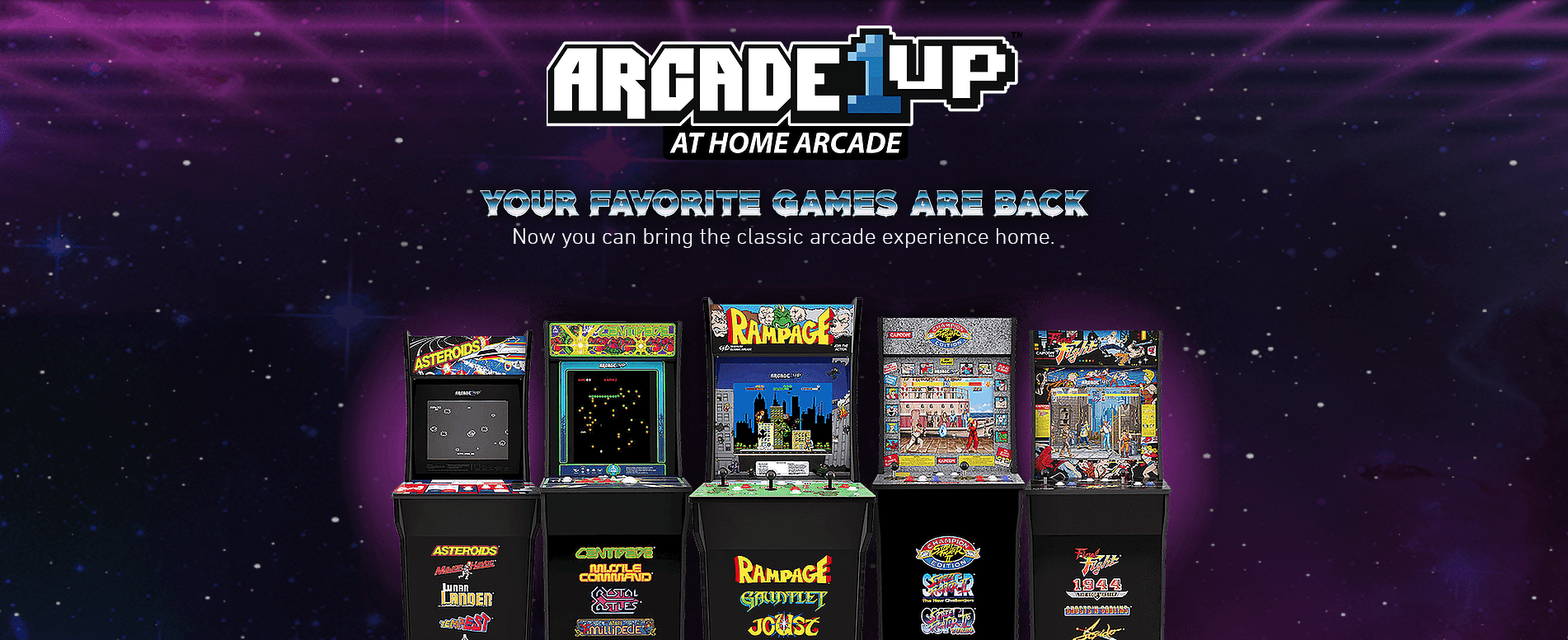 Street Fighter II, Centipede, And Rampage Get The Small Arcade Cabinet Treatment