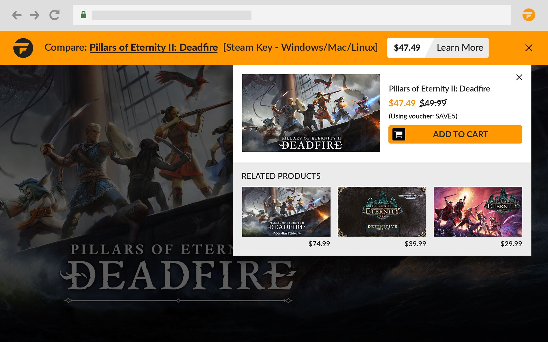 Fanatical Assistant browser extension helps track down Steam deals