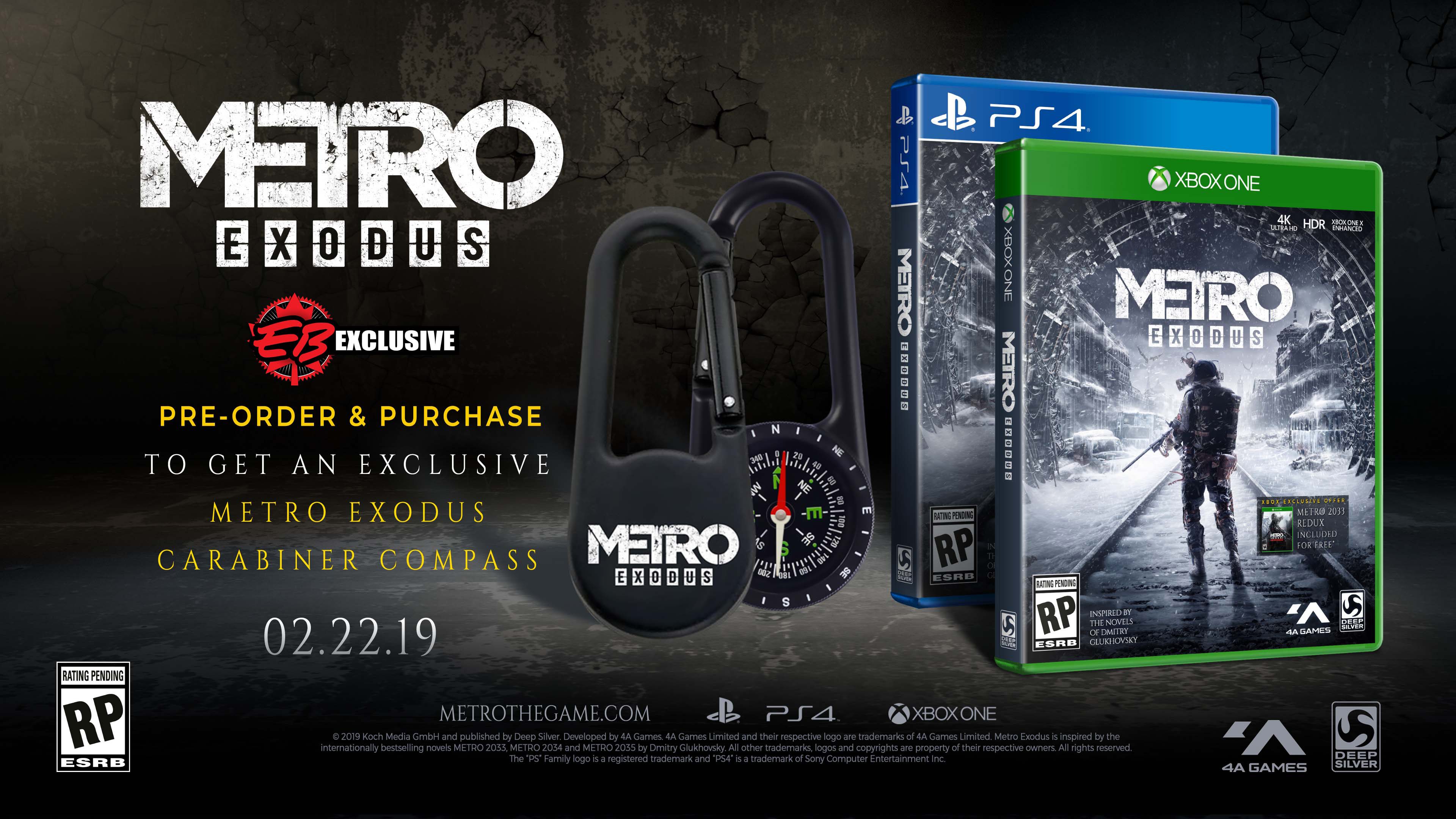 Carabineer Compass Available with Pre-Order of Metro Exodus at Gamestop