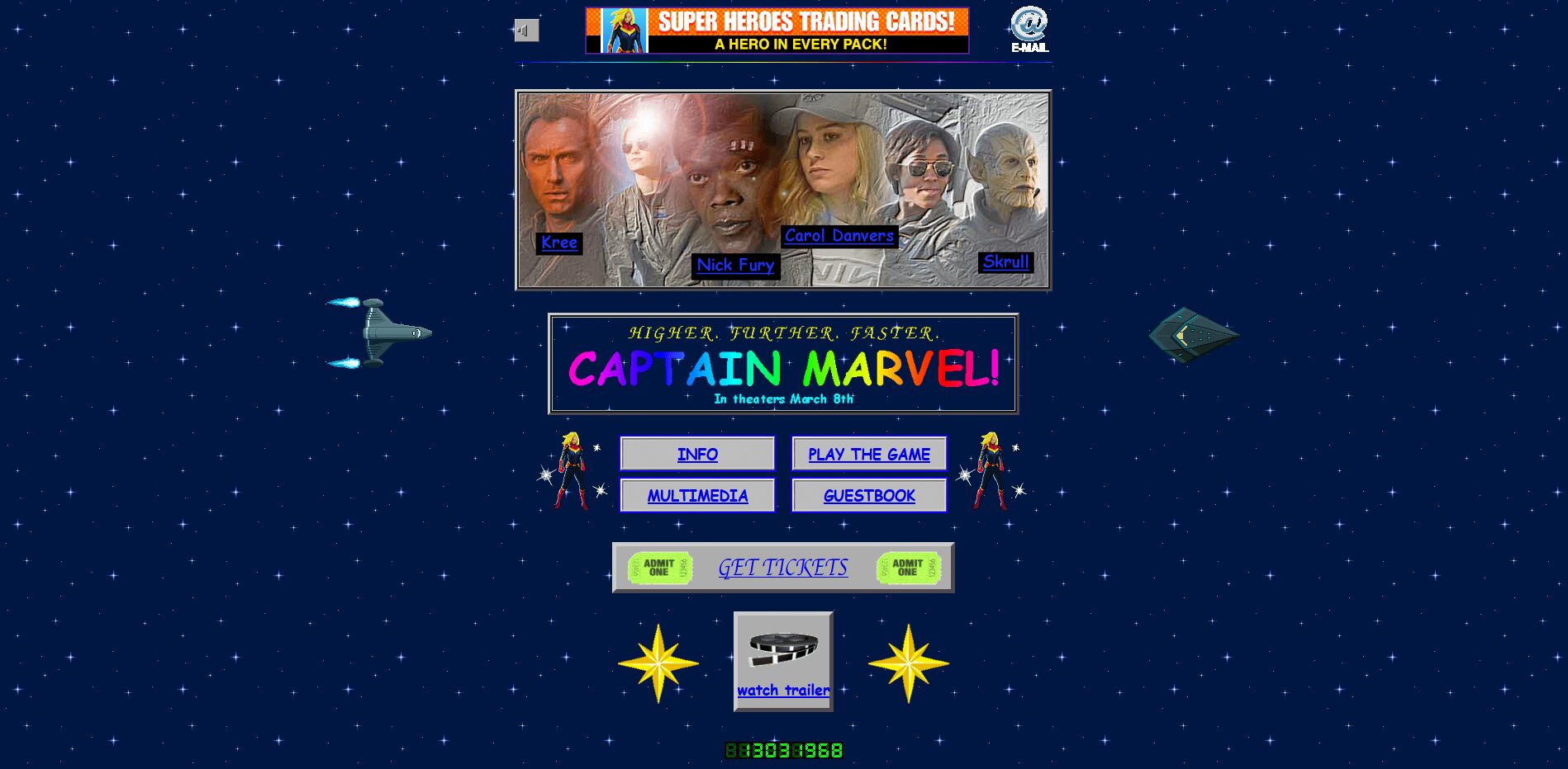 The Captain Marvel Site Is A Blast From The Web’s Past