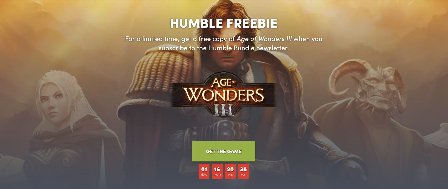 Age Of Wonders III Is Free On Humble Bundle Store