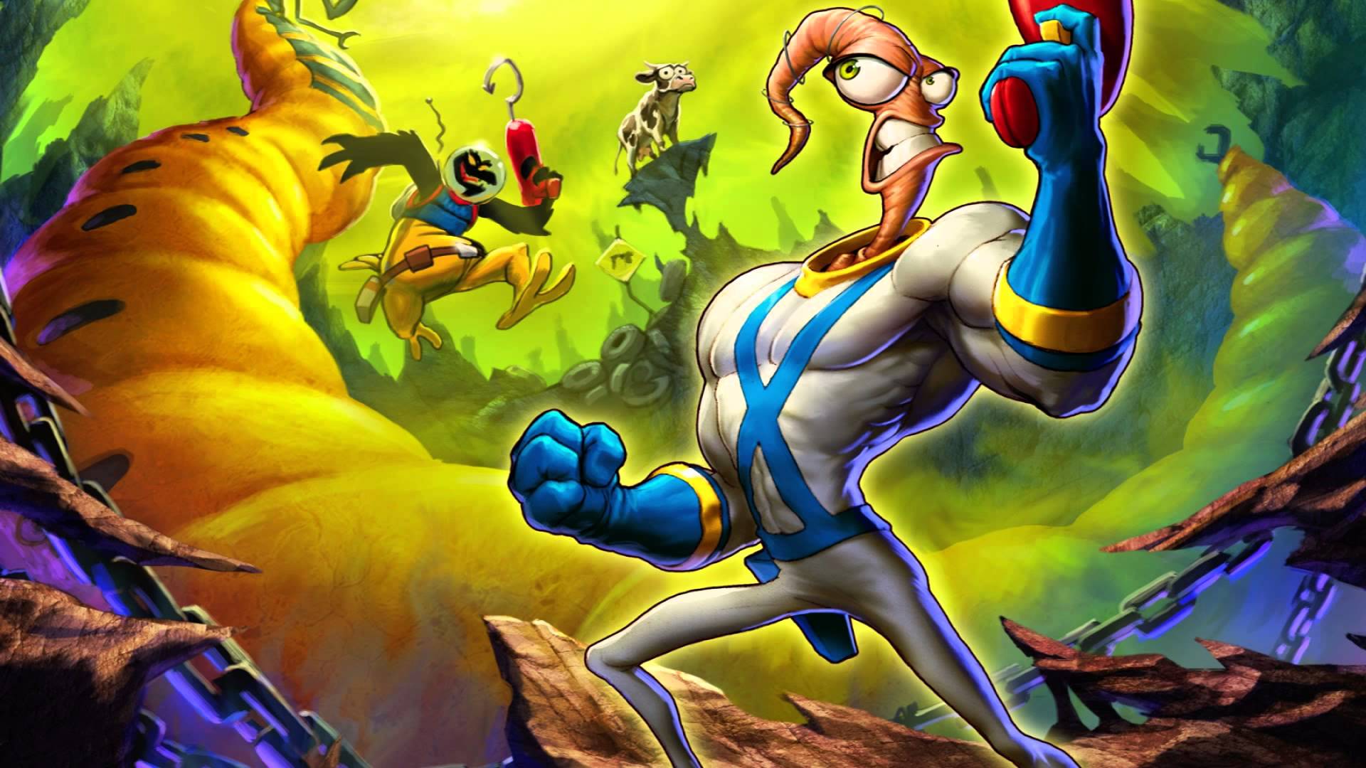 Earthworm Jim returns exclusively for the new Intellivision Amico console