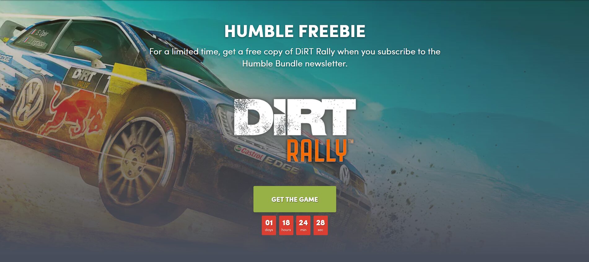 DiRT Rally Is Free On Humble Bundle