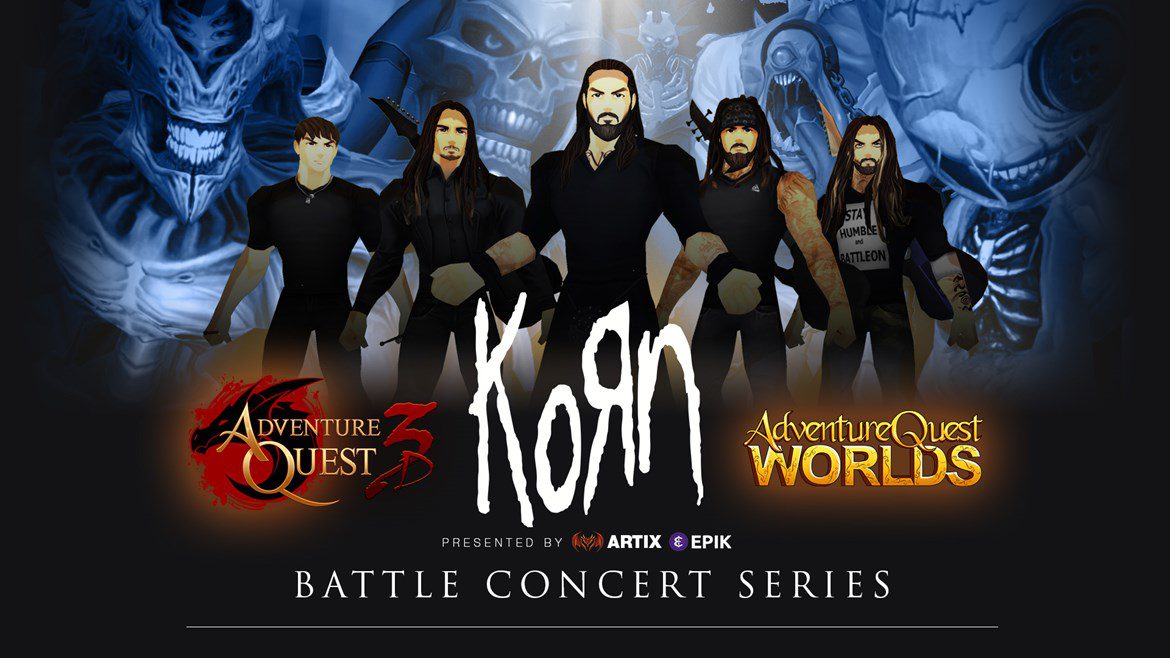 Korn Is Geting The In-Game Concert Treatment In AdventureQuest 3D / AdventureQuest Worlds