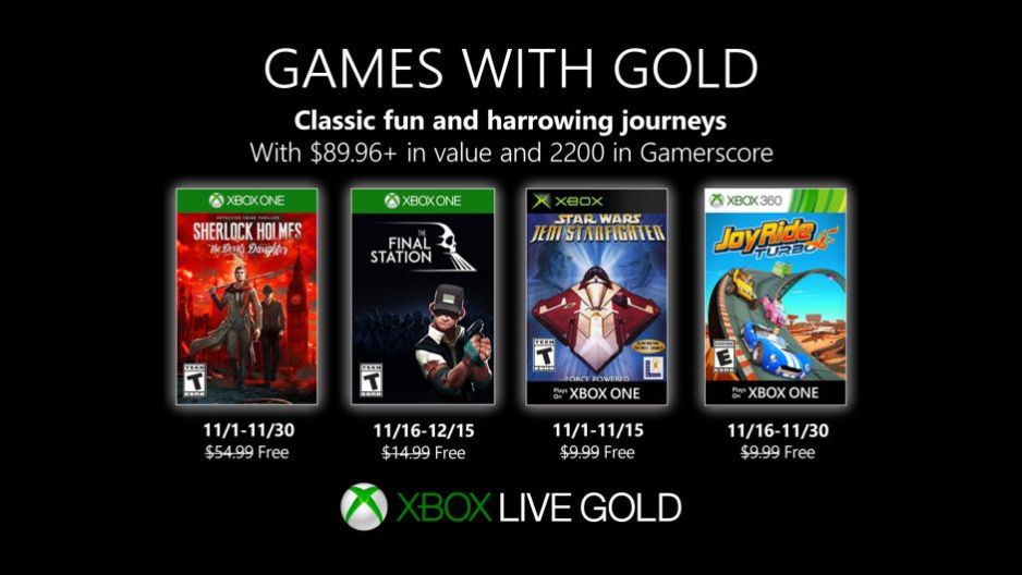 Games With Gold November Goodies