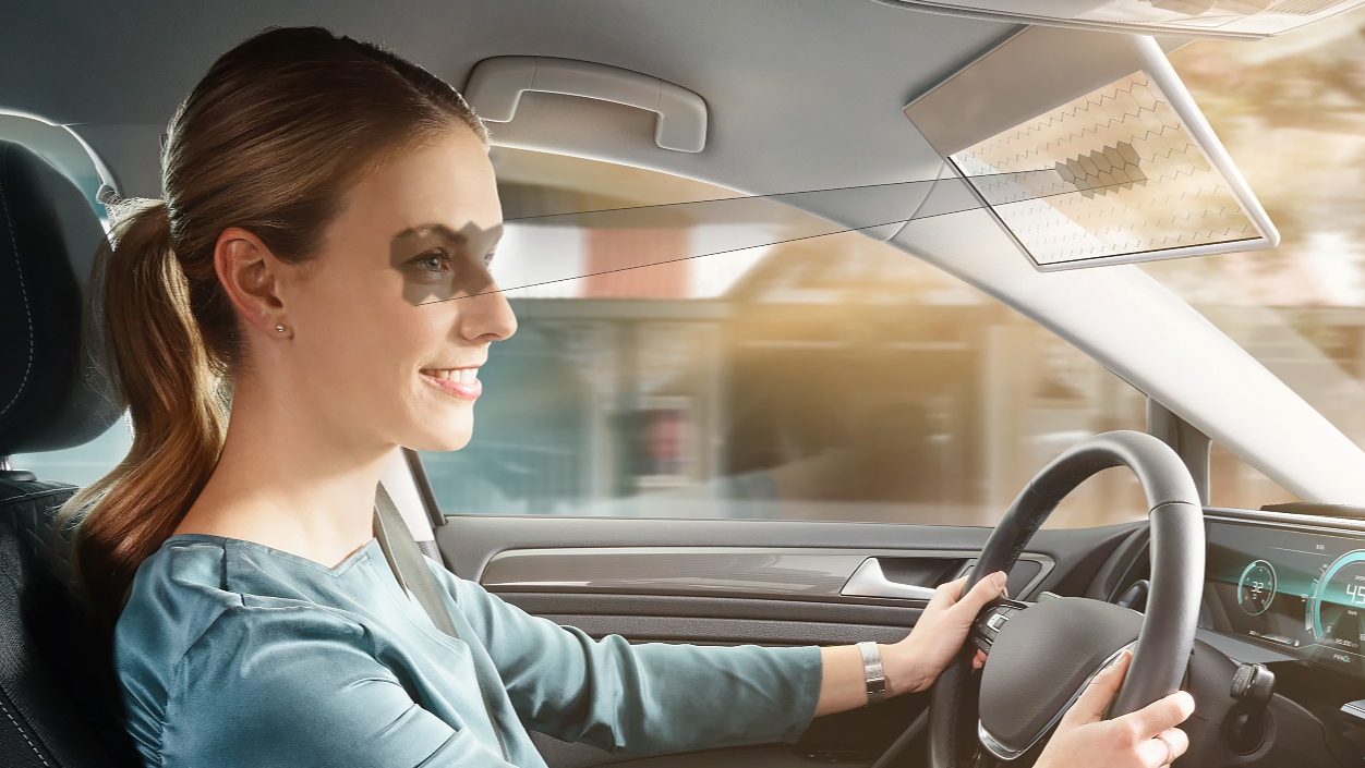Bosch’s LCD Sun Visor Offers High-Tech Sun Blockage for Drivers
