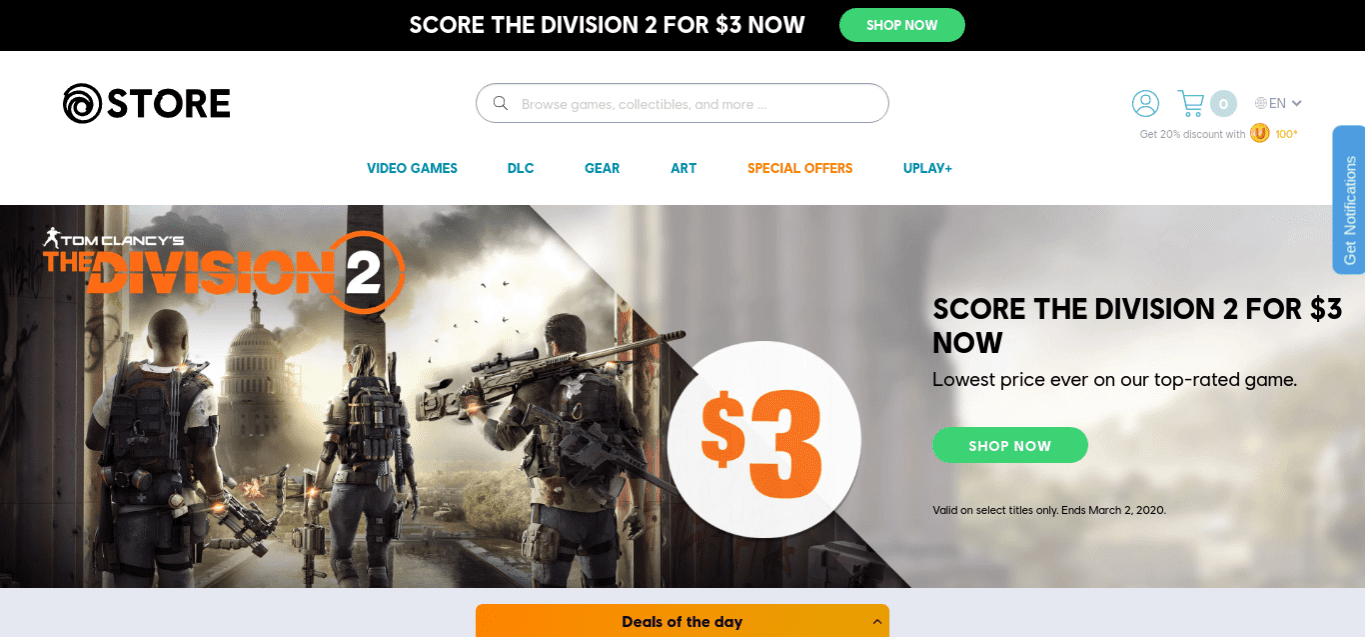 Ubisoft’s Tom Clancy’s The Division 2 For $3