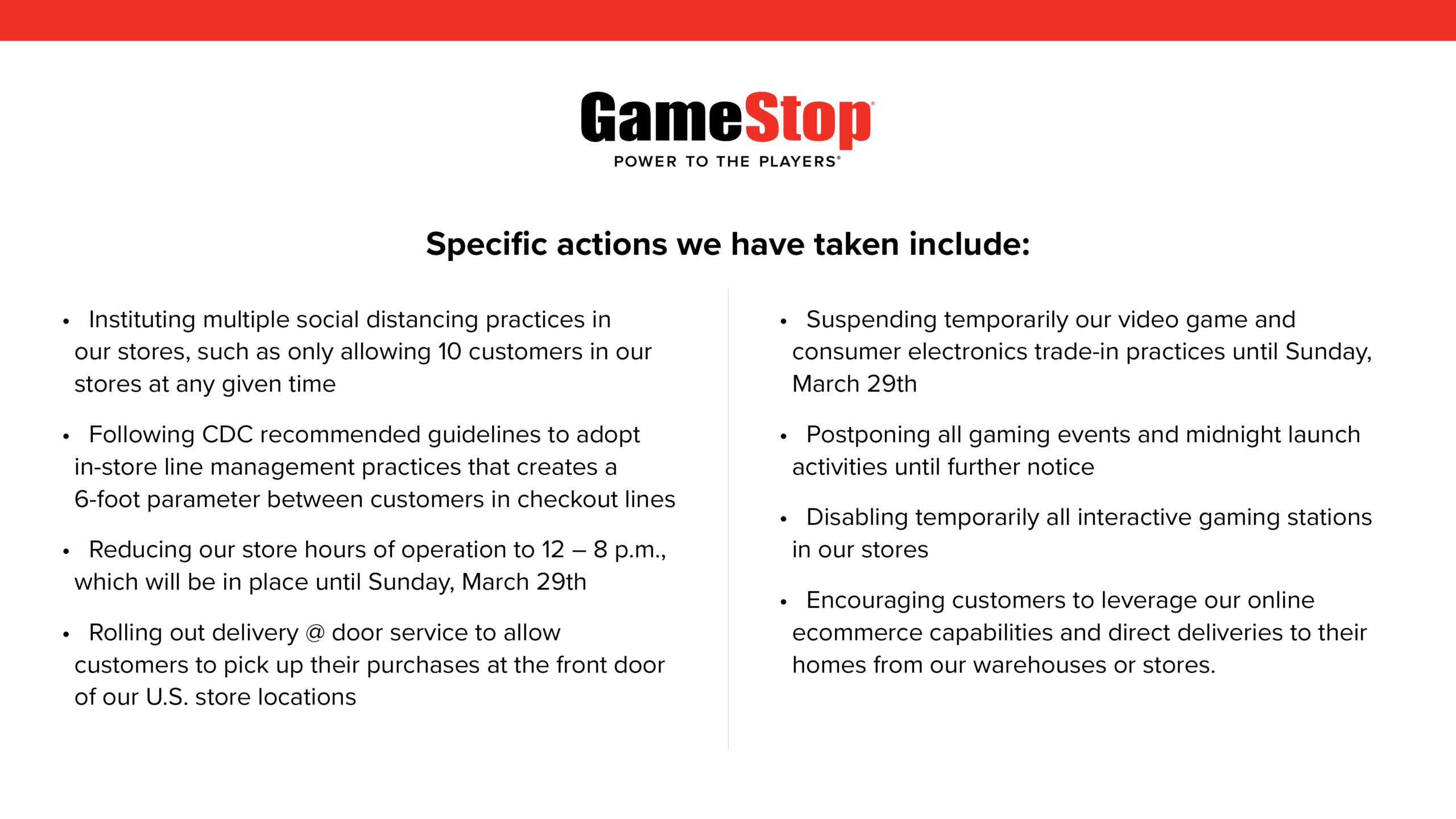GameStop Considers Itself Essential Retail During Lockdown