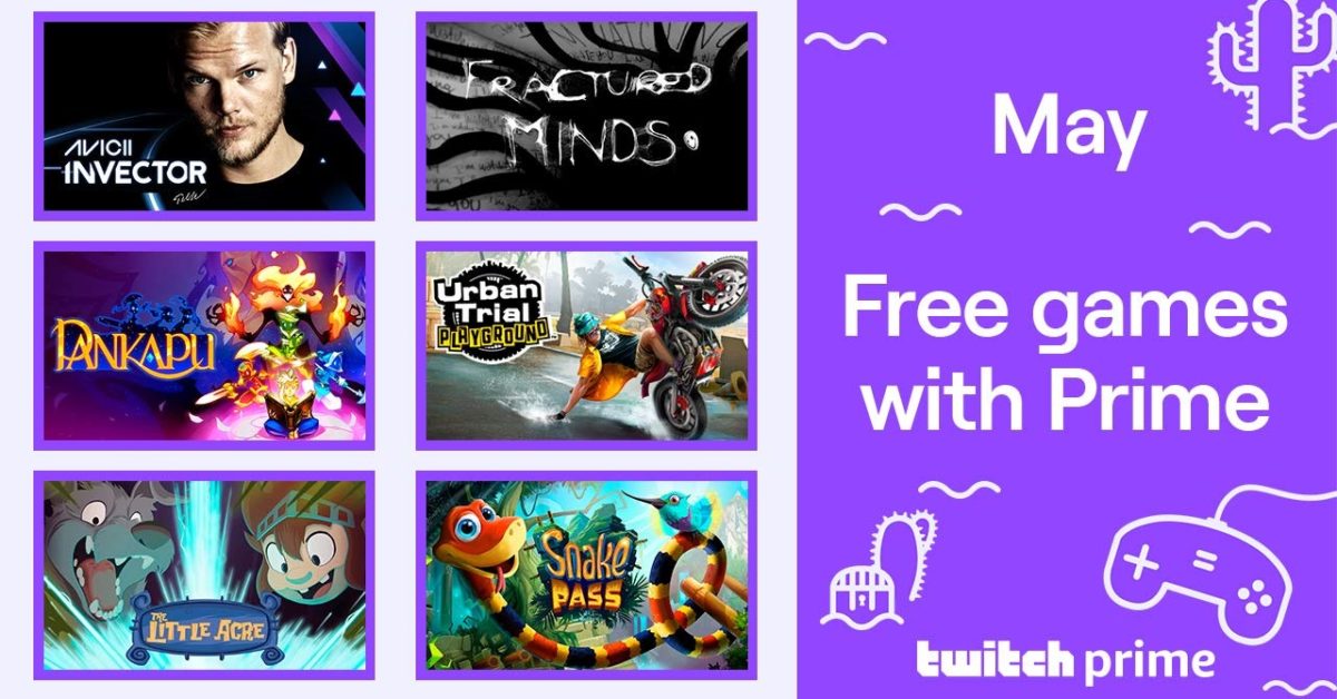 Twitch Prime Free Games For May 2020
