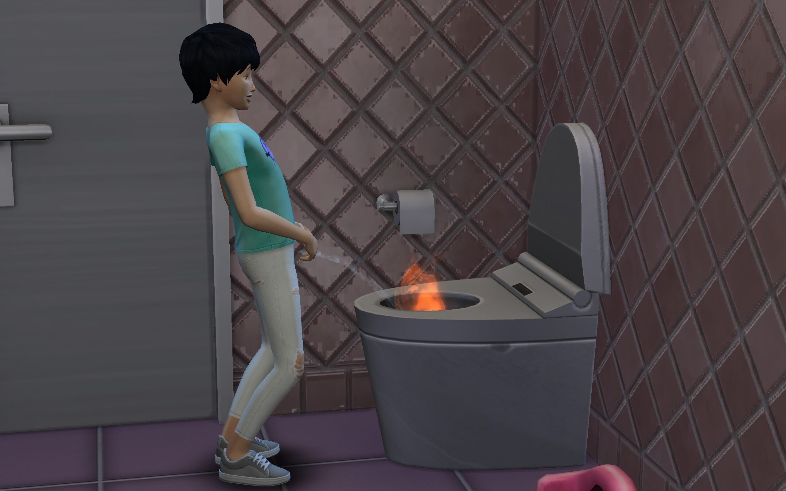 The Sims 4 Players Report Flaming Piss