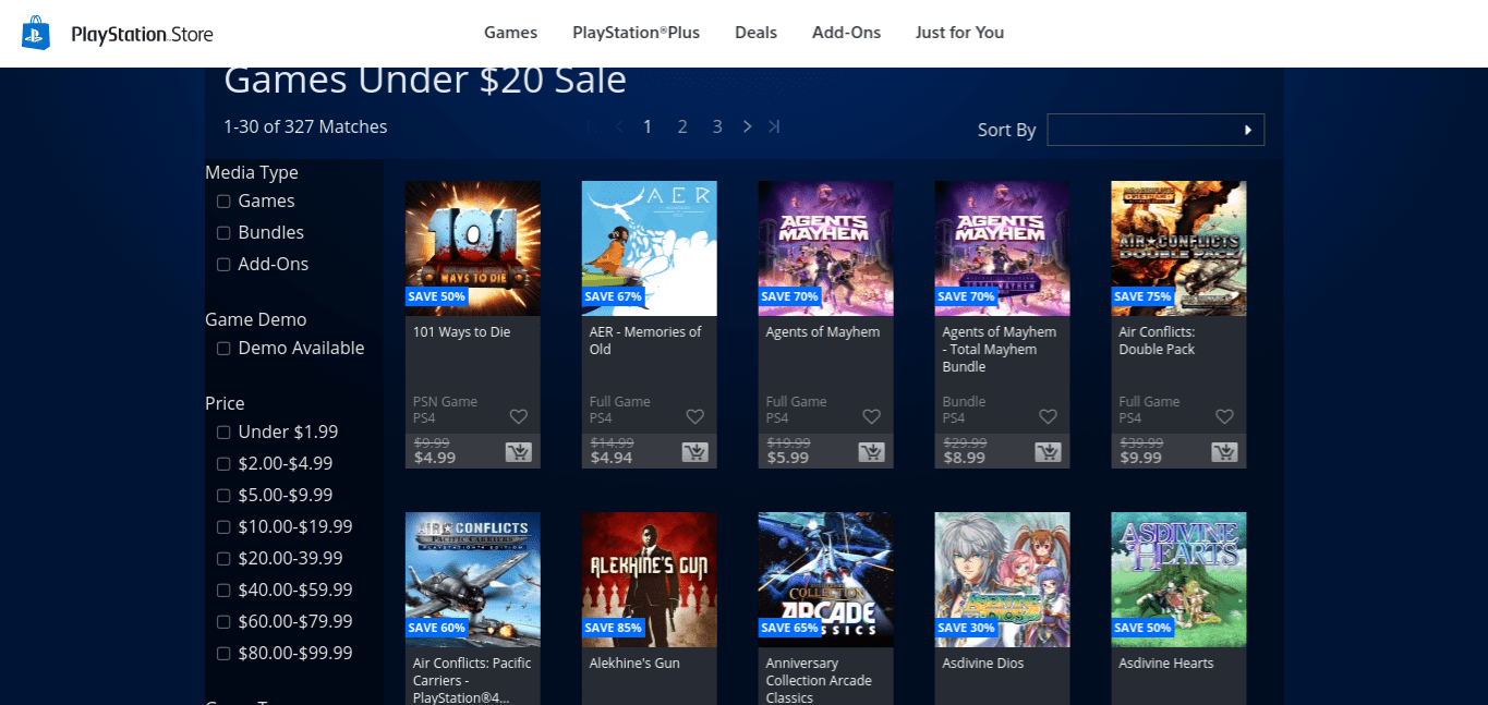 PlayStation Store Discounts Huge List Of PS4 Games