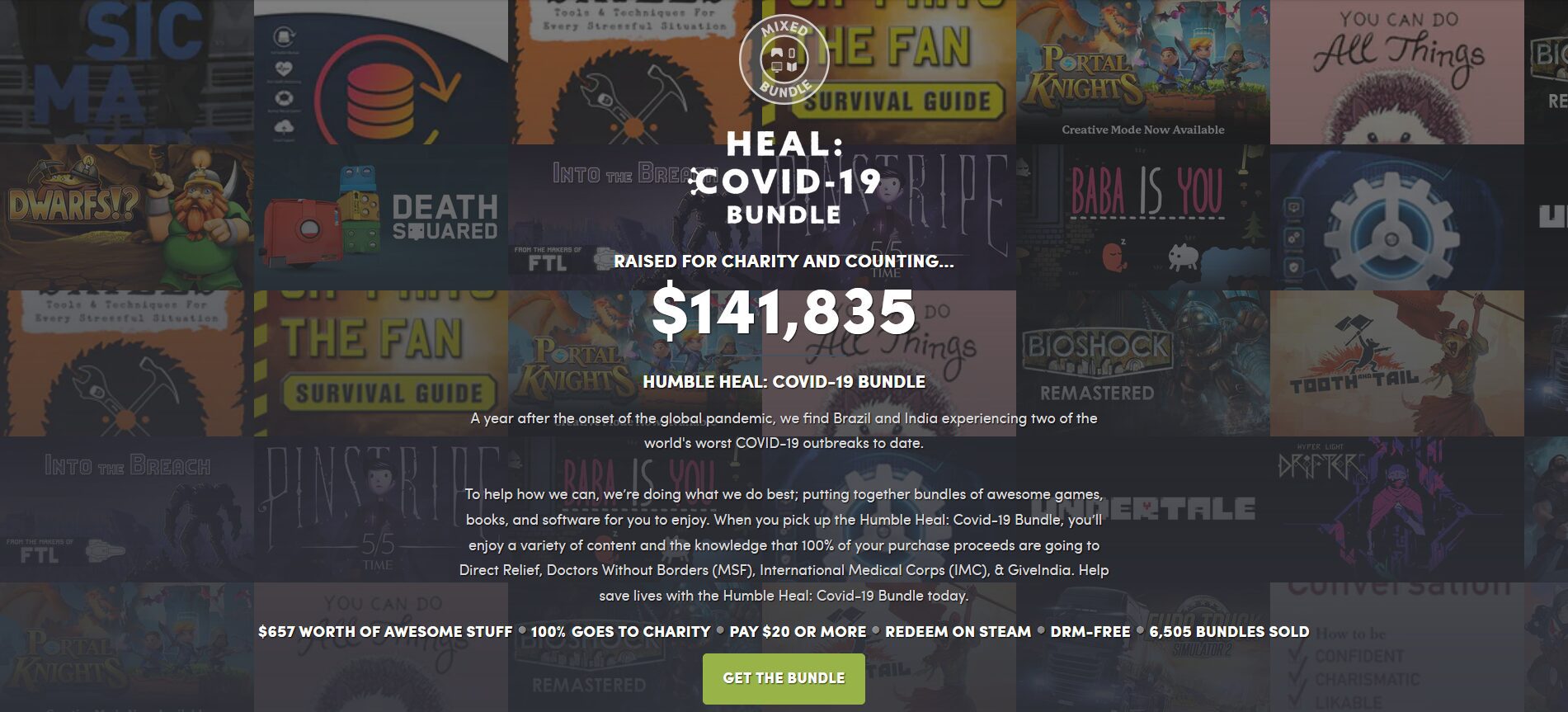 Humble Bundle’s Humble Heal: COVID-19 Bundle