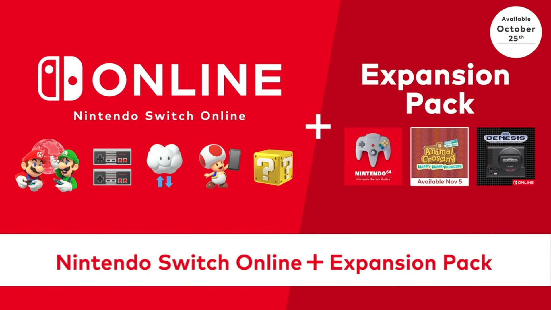 Nintendo Switch Online + Expansion Pack Pricing Released by Nintendo