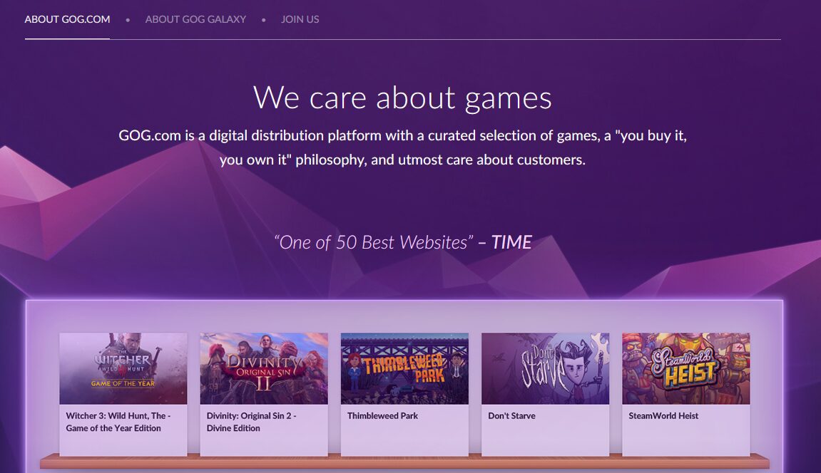 GOG Losses Don’t Deter Them From DRM-Free Stance