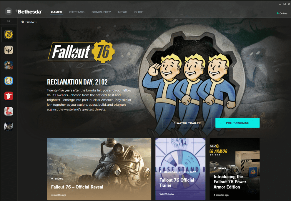 Bethesda’s Sunsetting Their Launcher And Returning To Steam