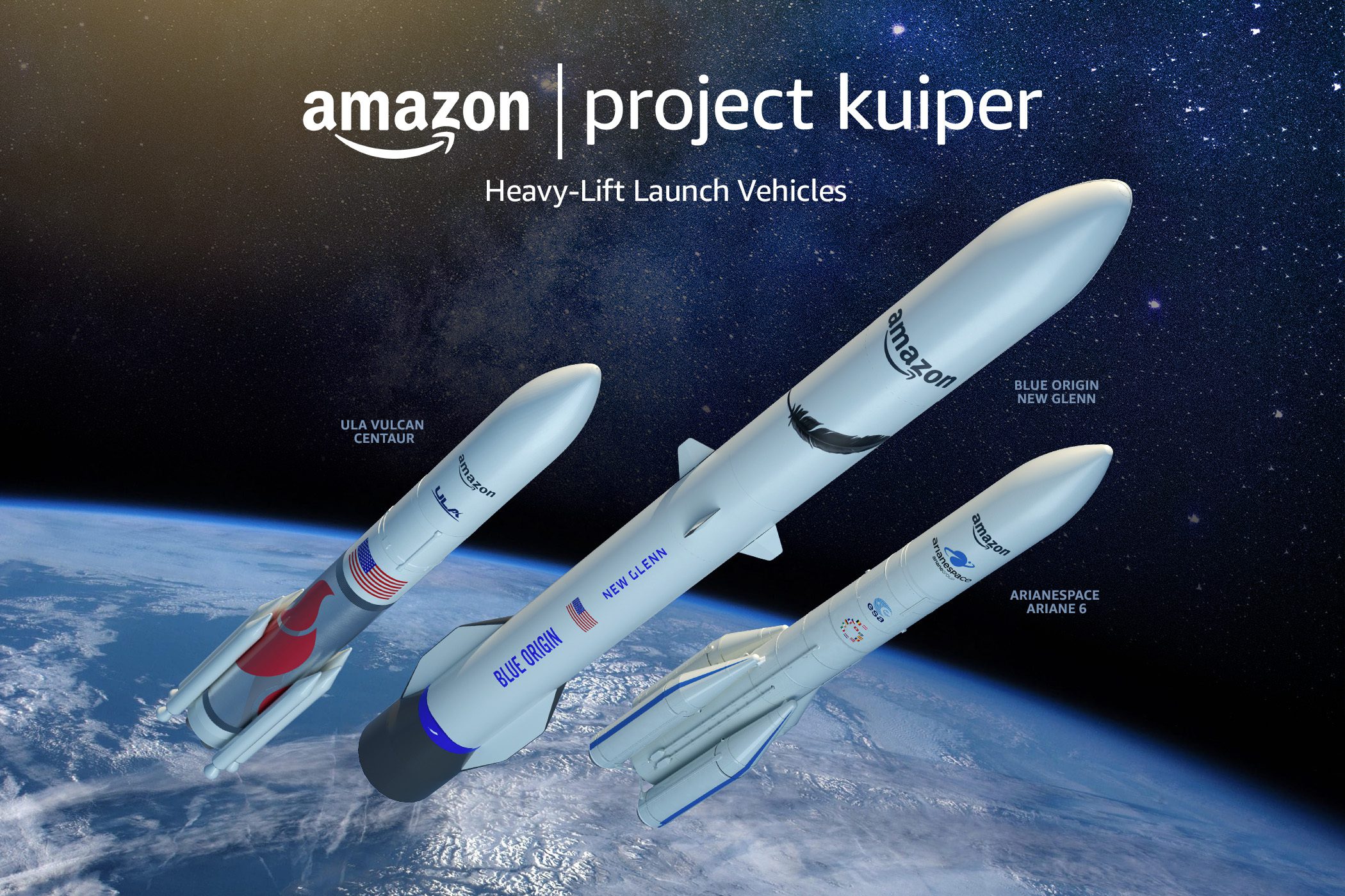 Amazon Charters 83 Space Launches For Its Kuiper Satellites; Notably Excludes SpaceX