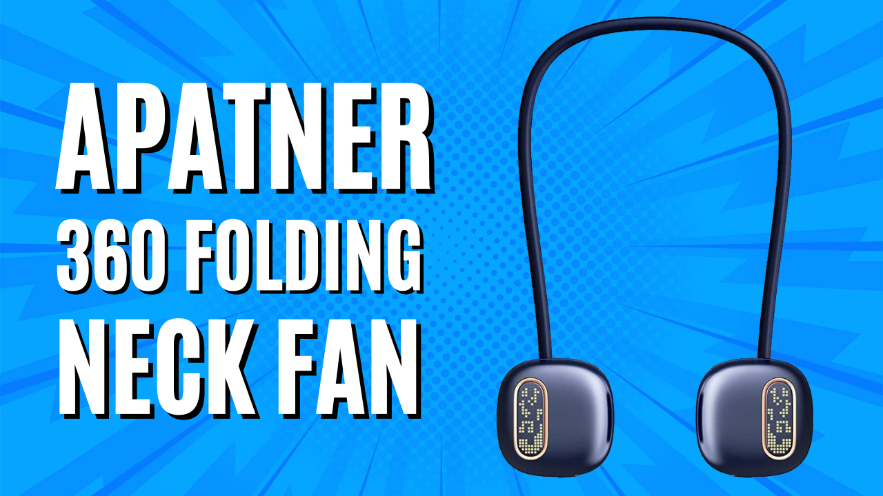 Apatner 360 Degree Foldable Neck Fan Unboxing/Overview