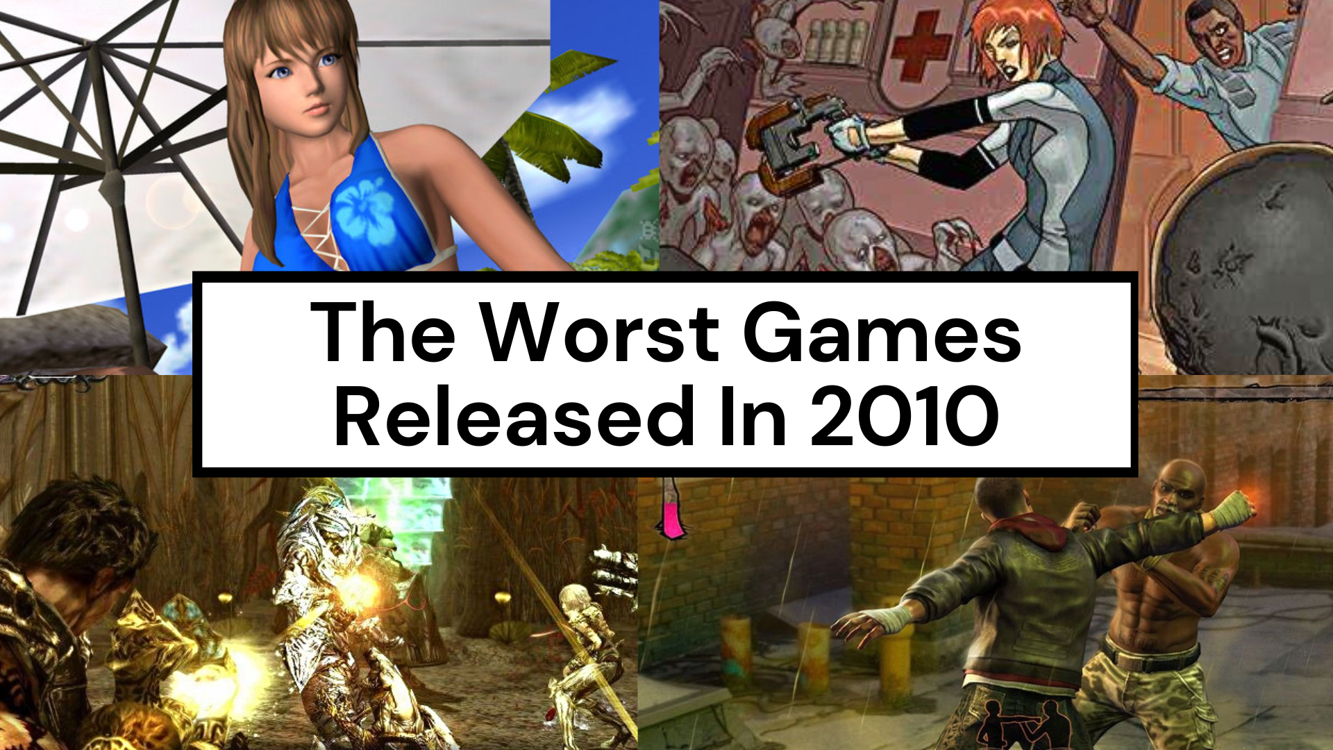 The Worst Rated Games Of 2010